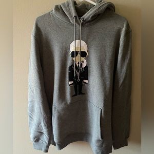 Karl Lagerfeld Gray Hoodie